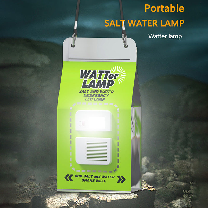 Outdoor Salt Water Lamp LED Emergency Camping Light for Camping Night Fishing Portable Energy Outdoor Salt Water Lamp LED Emergency Camping Light for Camping Night Fishing Portable Energy